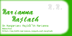 marianna majlath business card
